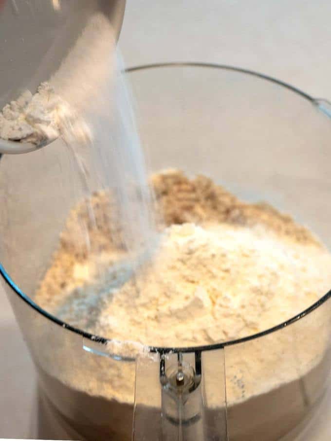 Adding Salt and Baking Powder to Food Processor