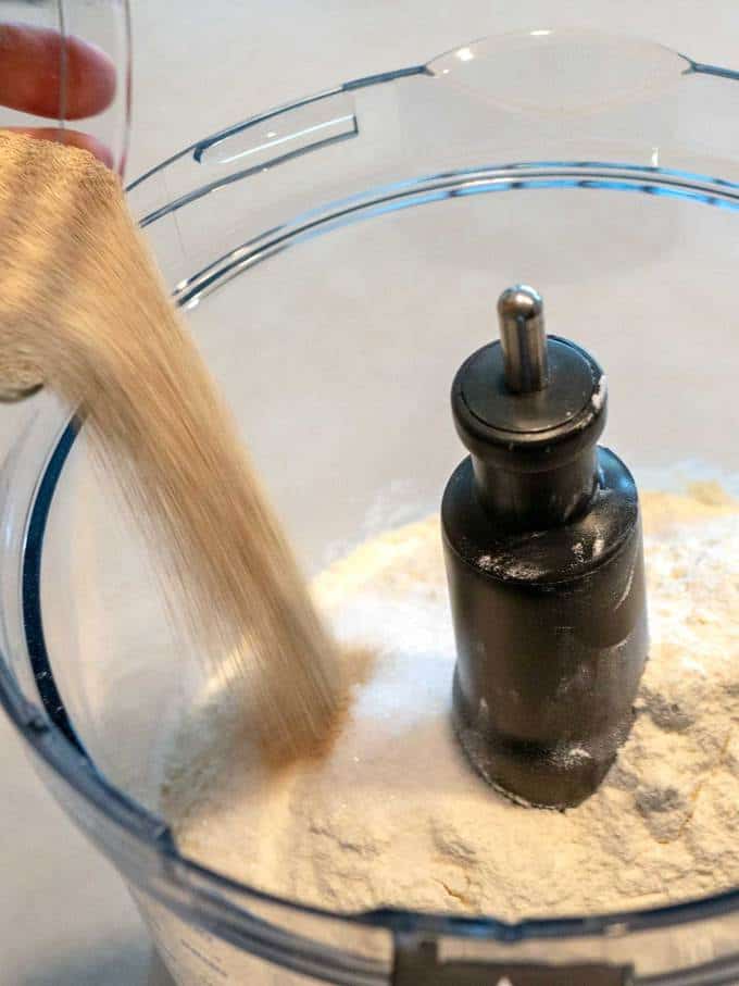 Adding Yeast to Food Processor for Spinach Artichoke Bread Ring Dip