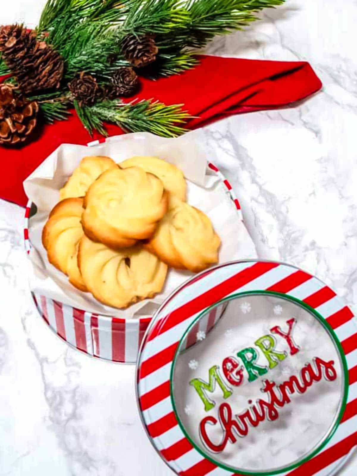 Christmas butter cookies.