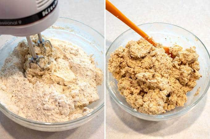 Finishing the Dough for the Pecan Sandies