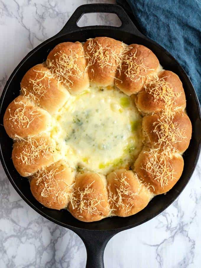 Spinach Artichoke Bread Ring Dip Pudge Factor