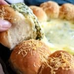 Spinach Artichoke Bread Ring Dip