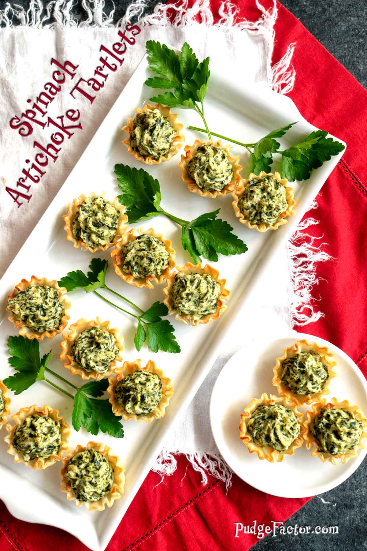 make ahead spinach artichoke tartlets