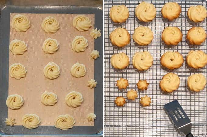 Butter Cookies out of the Oven