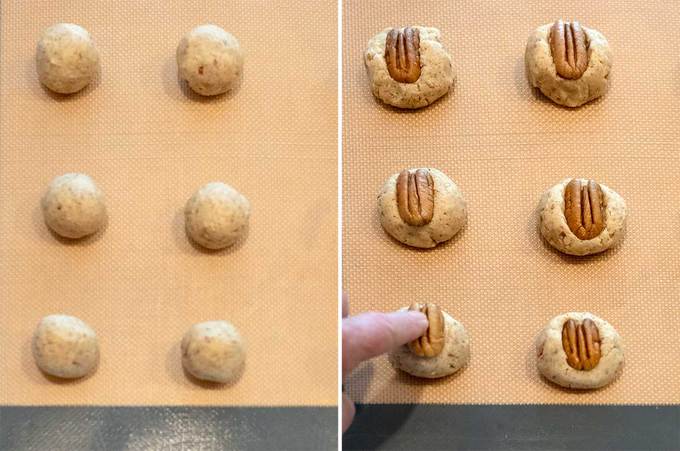 Getting the Dough for Pecan Sandies ready to cook