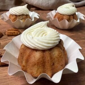 Three Southern Mini Hummingbird Bundt Cakes