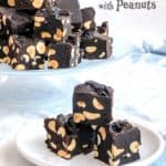 Old-Fashioned Chocolate Fudge with Peanuts