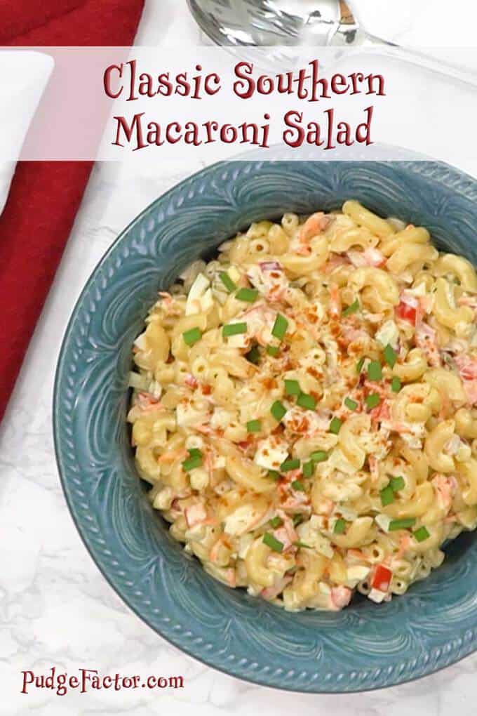 Classic Southern Macaroni Salad - Pudge Factor