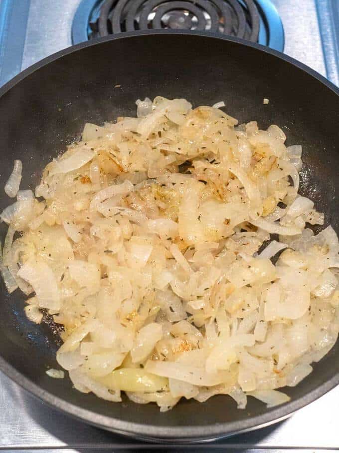 Cooked Vidalia Onions for Quiche