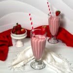 Three Ingredient Strawberry Smoothie.