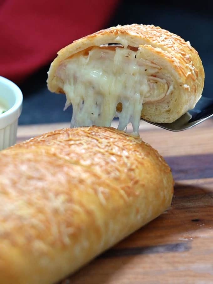 Chicken Cordon Bleu Stromboli