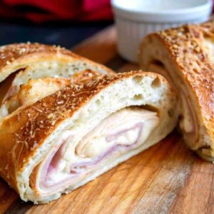 Chicken Cordon Bleu Stromboli