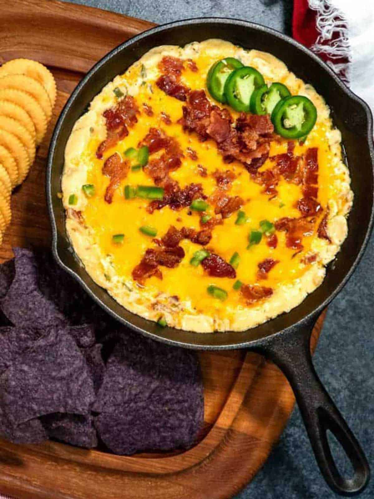 Bacon jalapeño popper dip.