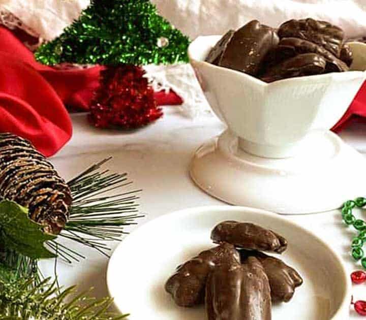 Chocolate Covered roasted pecans.