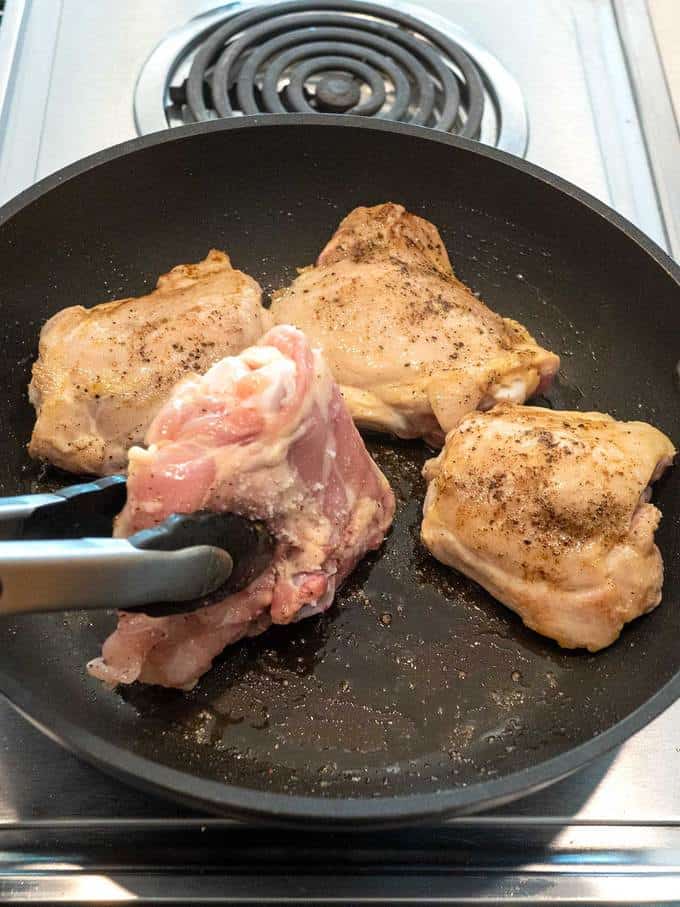 Browning Chicken Thighs
