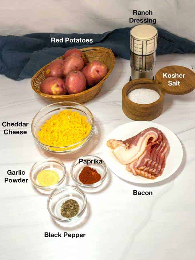 Ingredients for the potato casserole