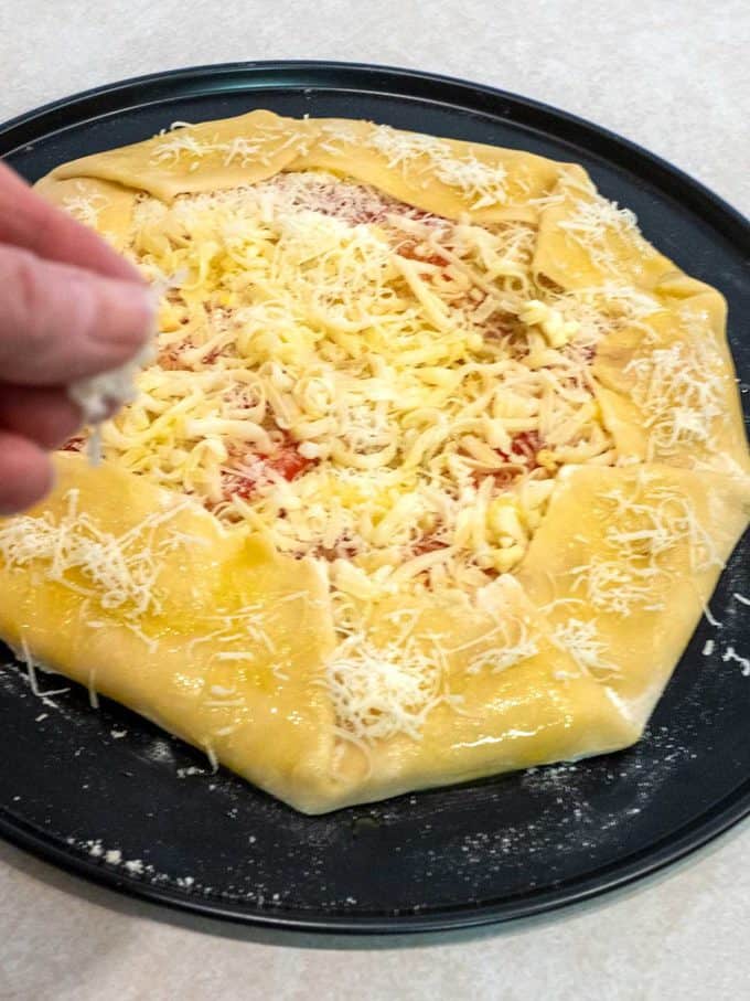 Cheesy Tomato Onion Galette Pudge Factor