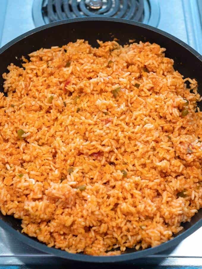 Cooked Rice in pan