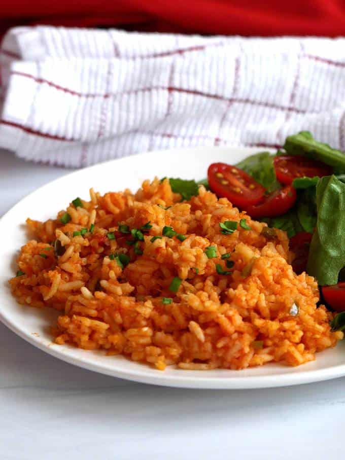 Spanish Rice (Mexican Rice) - Garnish & Glaze