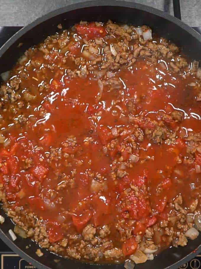 Meat Sauce ready to simmer