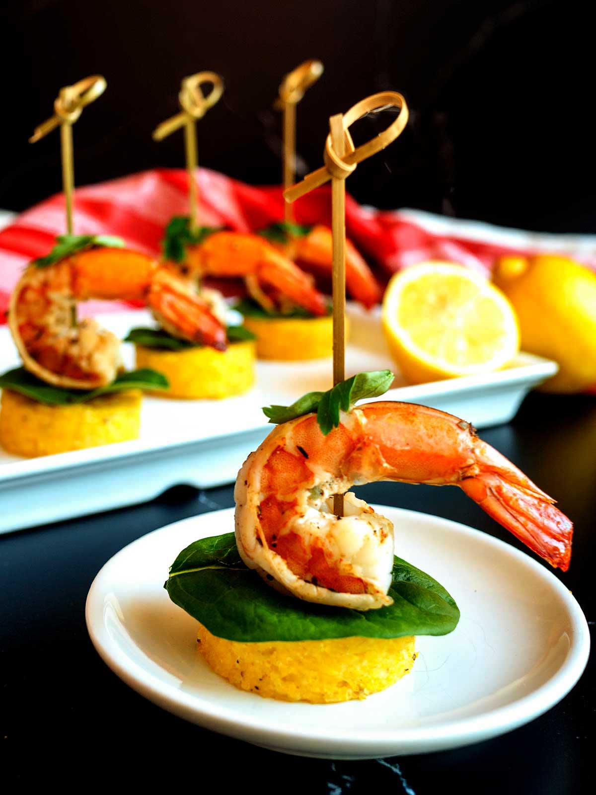 Shrimp and grits bites.