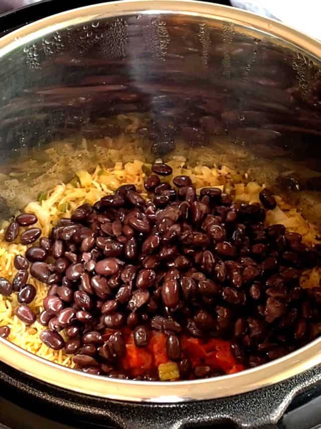 Instant Pot Mexican Rice with Black Beans Pudge Factor