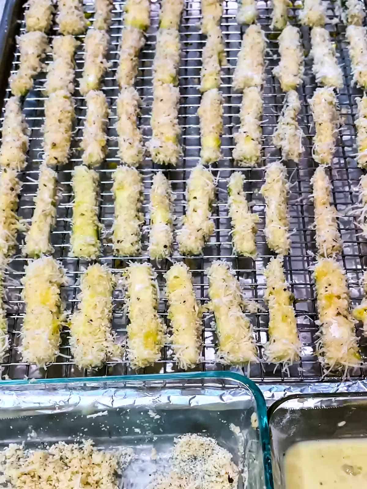 Breaded zucchini sticks