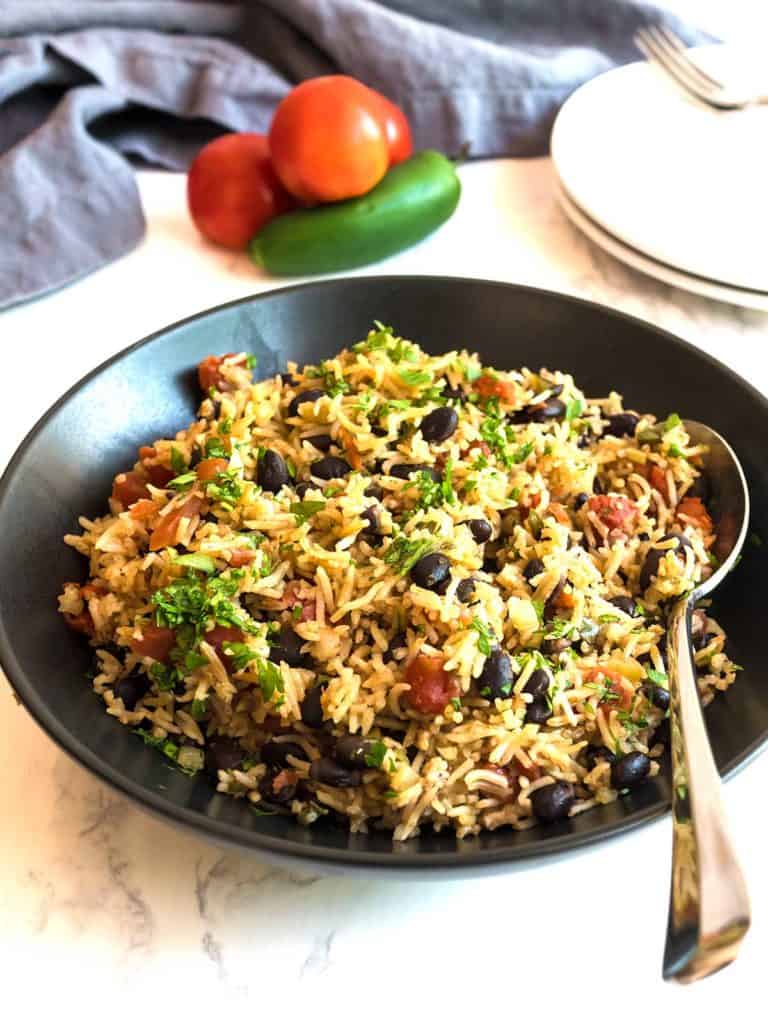 Instant Pot Mexican Rice with Black Beans Pudge Factor