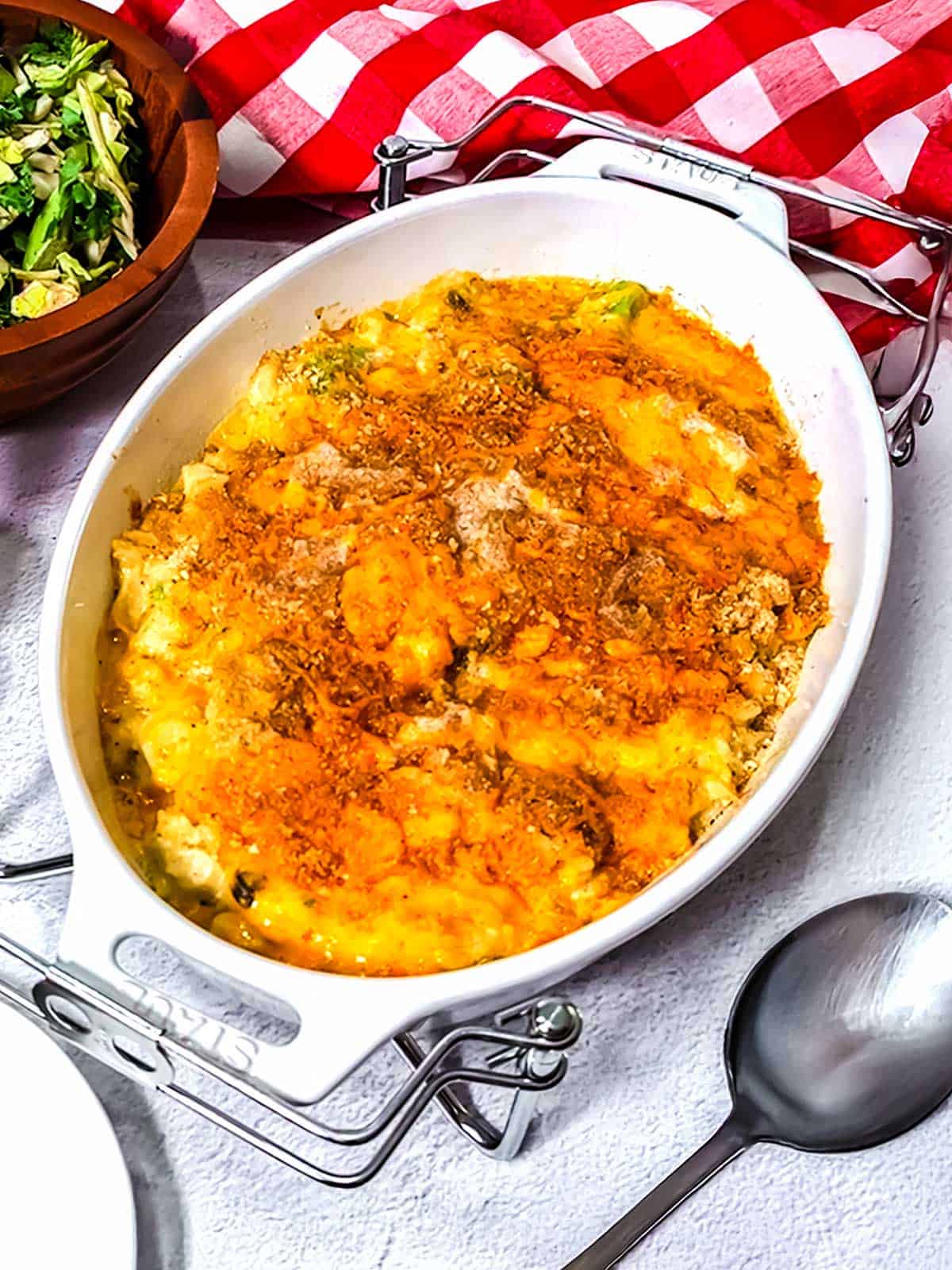 Chicken broccoli rice casserole.
