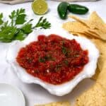 5 minute restaurant style salsa.