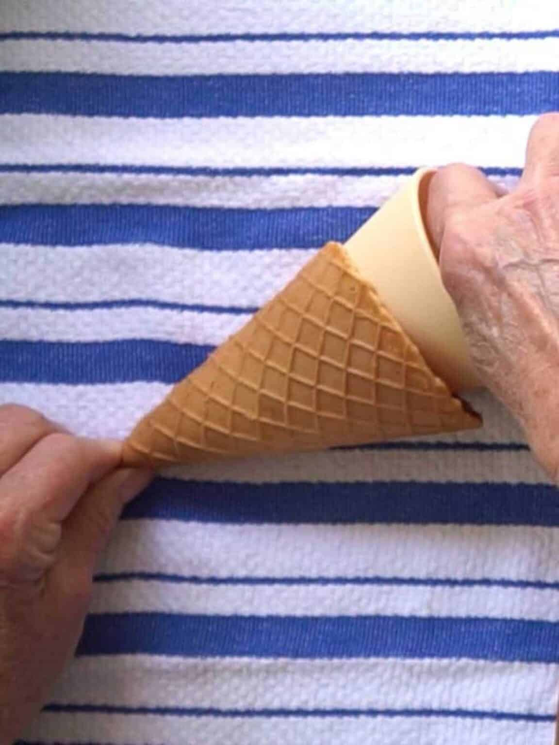 Homemade Waffle Cones Pudge Factor