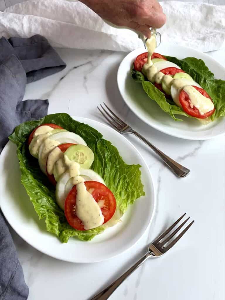 Tomato Vidalia Onion and Cucumber Summer Salad Pudge Factor