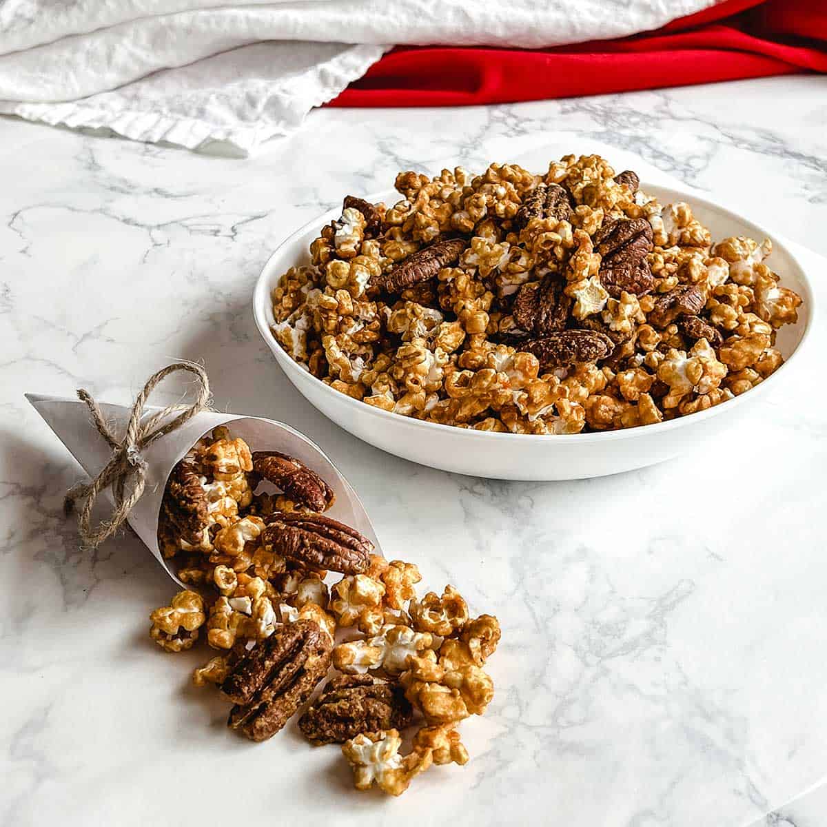 Bourbon Pecan Praline Popcorn Pudge Factor