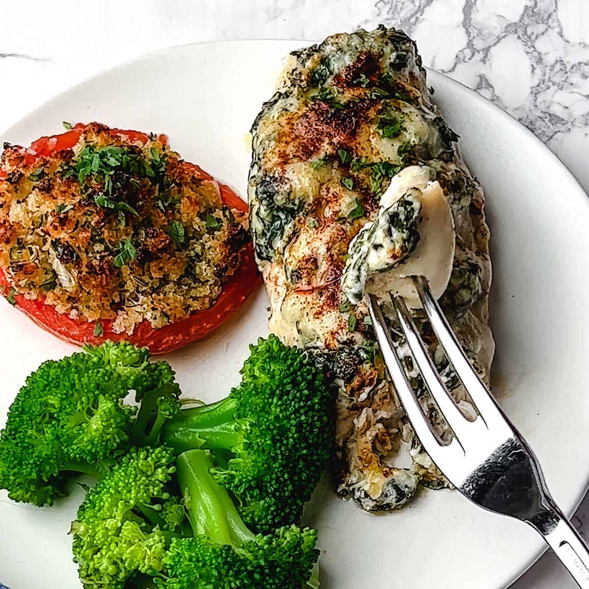 Hasselback Chicken with Spinach Boursin Cheese Stuffing