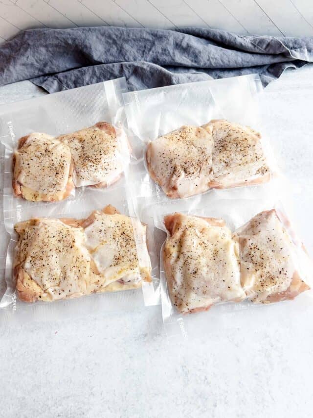 Sous Vide Chicken Thighs with Mushroom Cream Sauce Pudge Factor