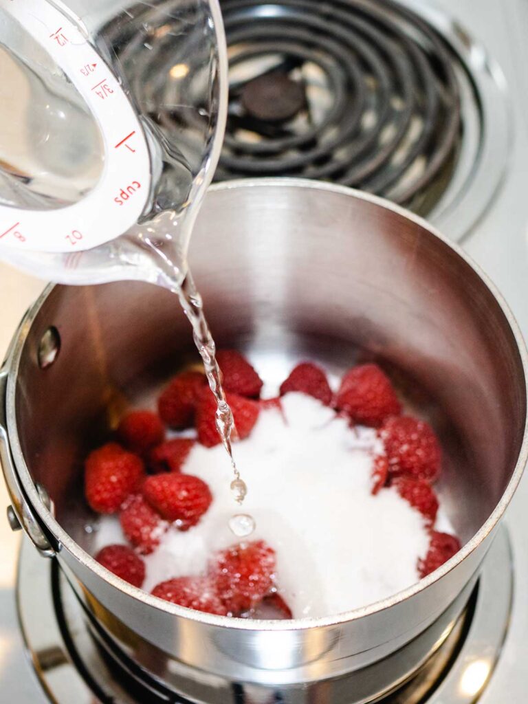 Coeur à la Crème with Grand Marnier Raspberry Sauce Pudge Factor