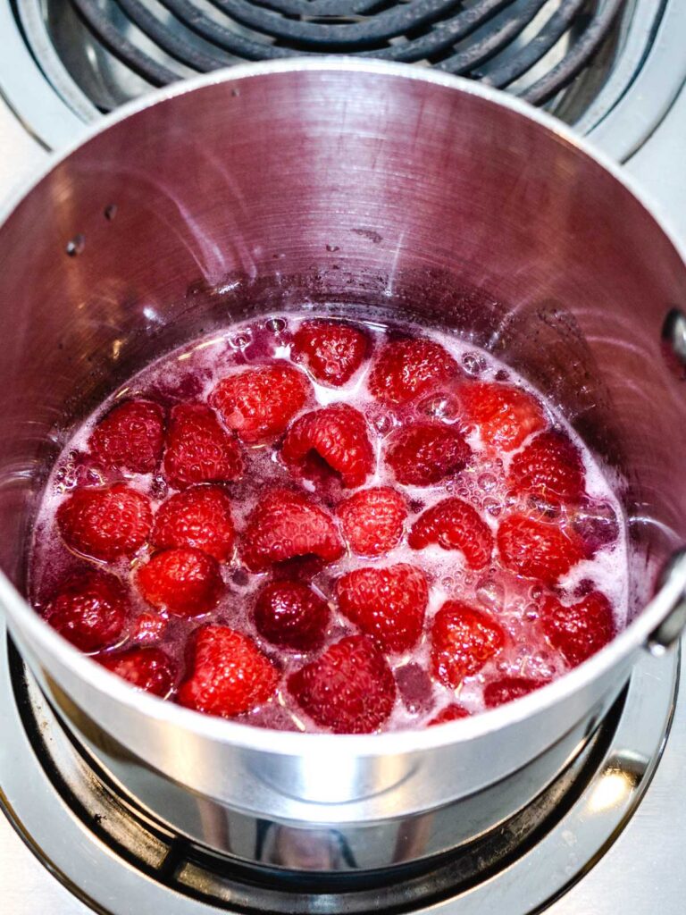 Coeur à la Crème with Grand Marnier Raspberry Sauce - Pudge Factor