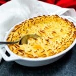 Cottage Pie with serving spoon.