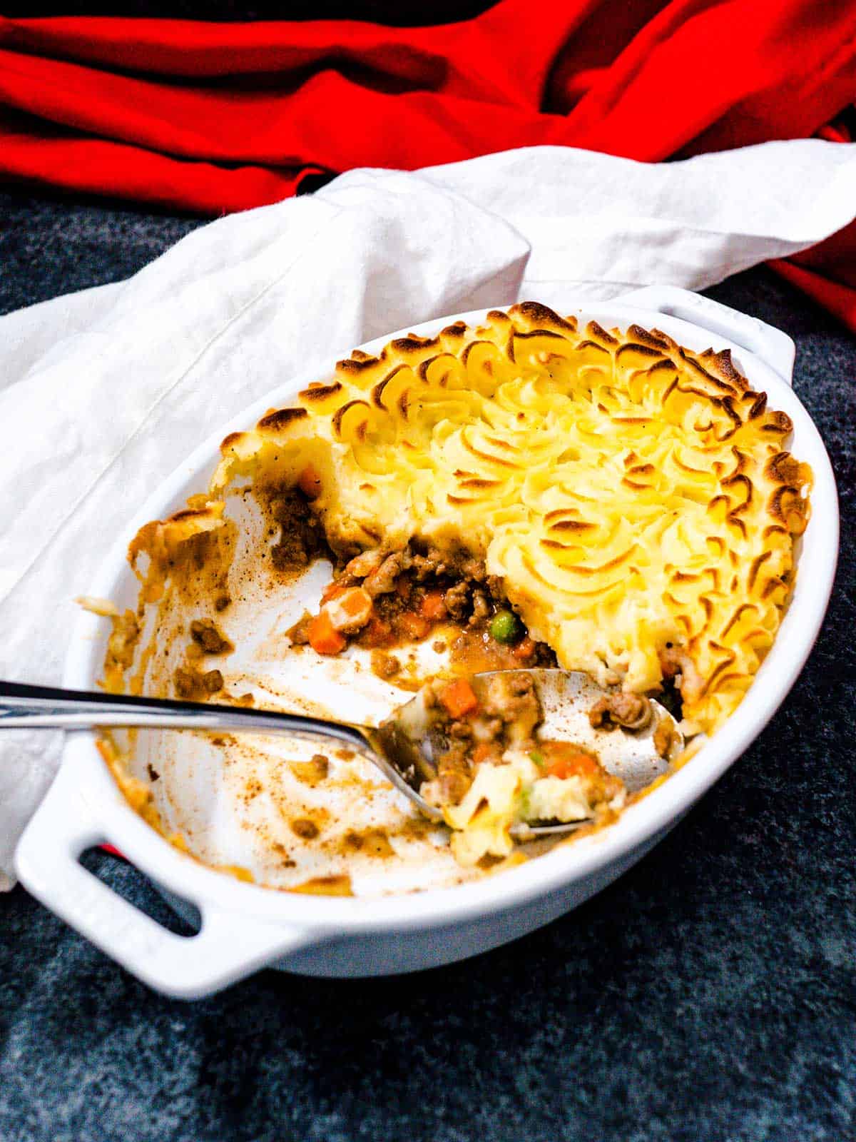 Leftover cottage pie.