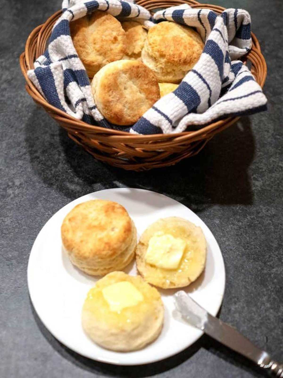 Flaky southern biscuits.