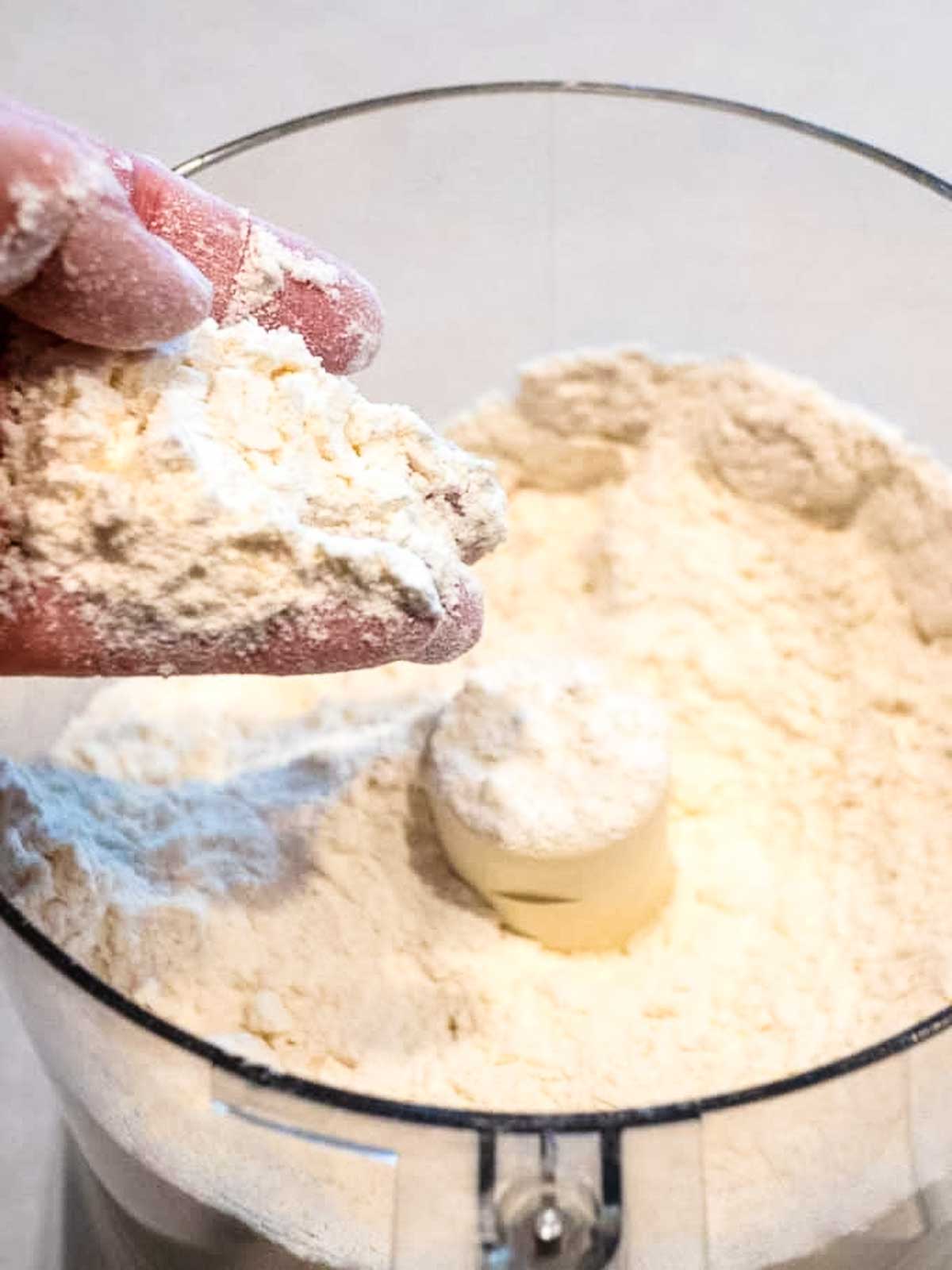 Processed butter for biscuits.