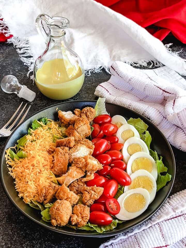 Southern Fried Chicken Salad with Honey Mustard Pudge Factor