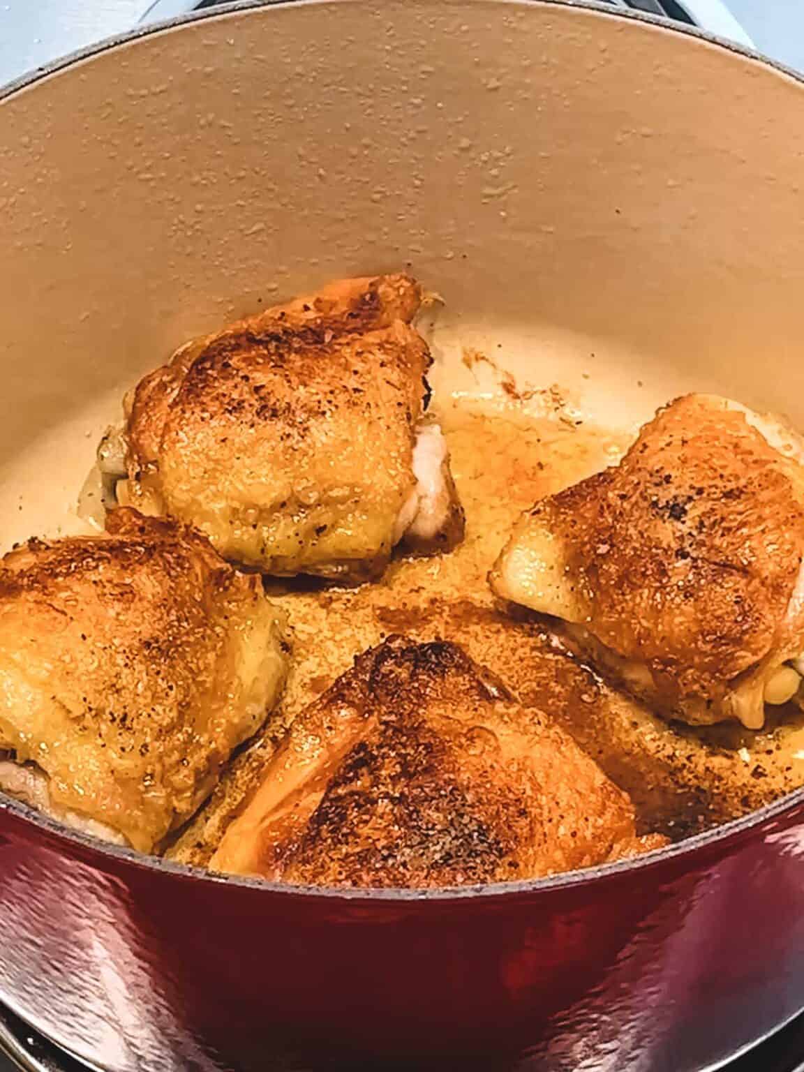 Braised Chicken Thighs with Vegetables A OnePot Wonder Pudge Factor