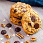 Chocolate Oatmeal Pecan Cookies.