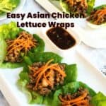 Easy Asian Chicken Lettuce Wraps