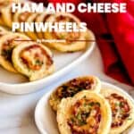 Ham and cheese pinwheels.