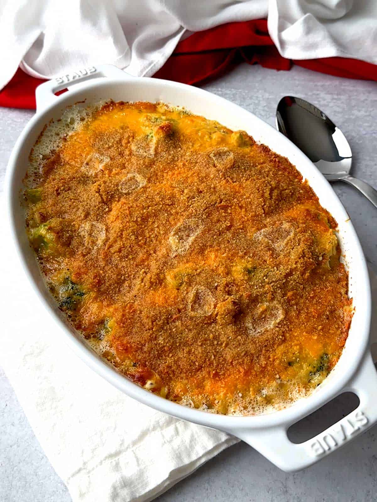 Broccoli Rice Casserole Make Ahead.