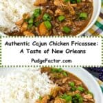 Authentic Cajun Chicken Fricassee.