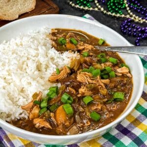 Authentic Cajun Chicken Fricassee.