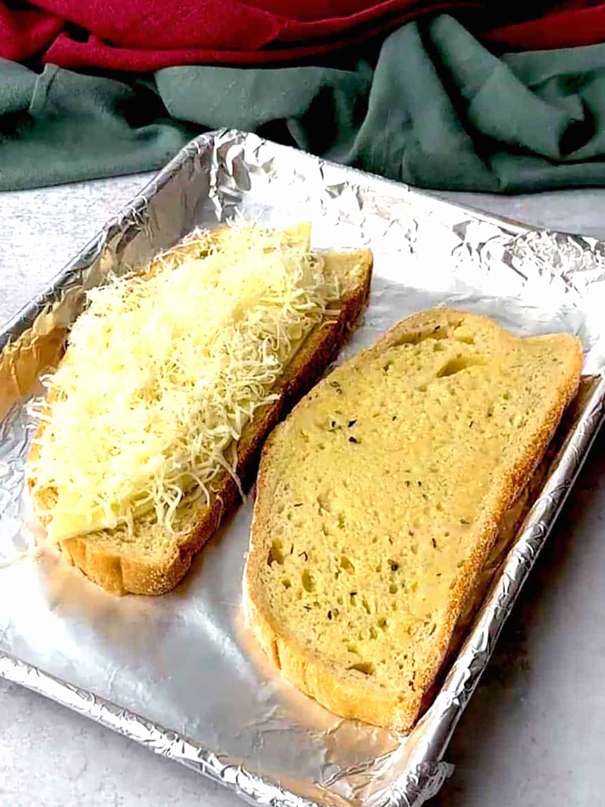 cheese added to grilled cheese
